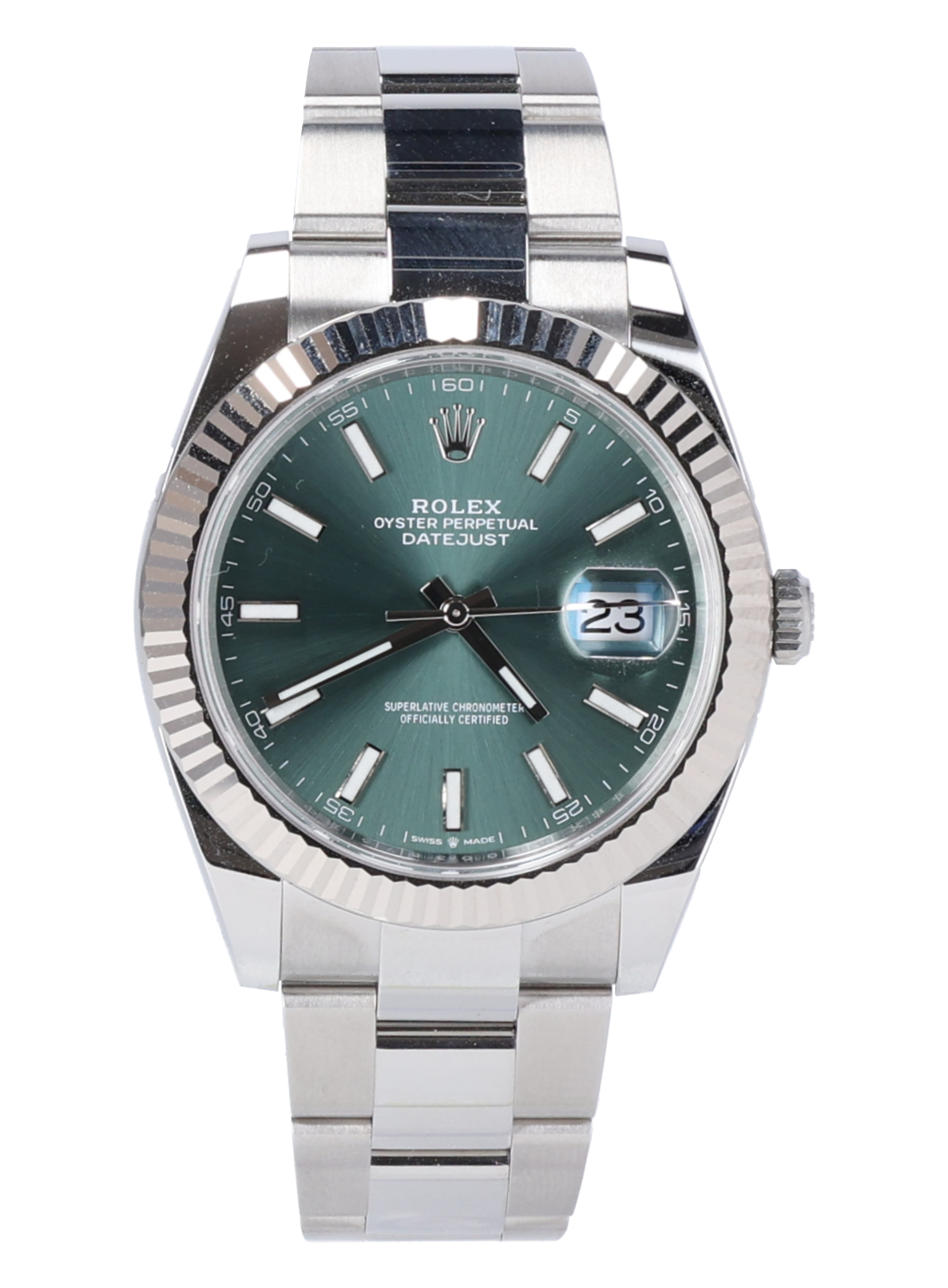 Rolex Datejust 41 mint green OB 126334   Rolex Datejust 41 mint green OB 126334