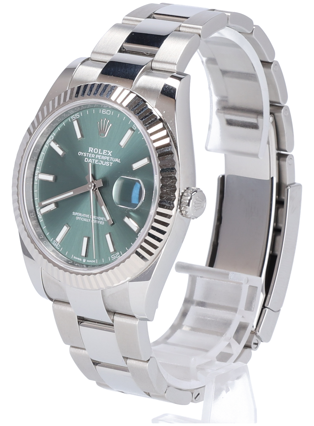 Rolex Datejust 41 mint green OB 126334   Rolex Datejust 41 mint green OB 126334
